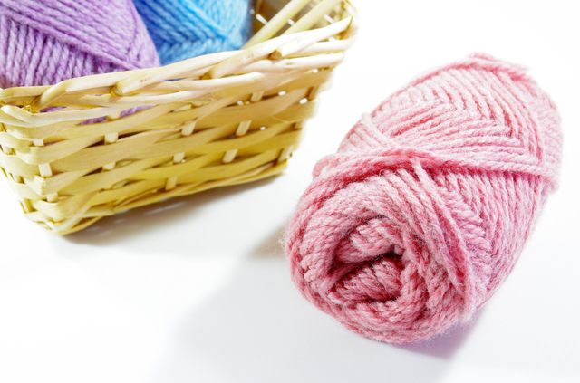 毛糸,手作り,ヘアアクセ,