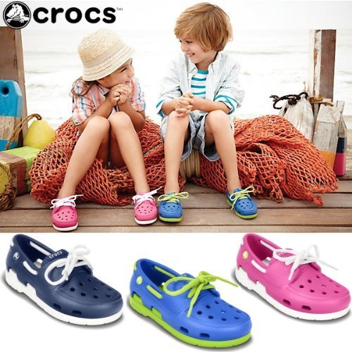 [クロックス] crocs キッズ デッキ boat shoe lace PS 15915 69C：フクシア C7（15.0cm）,クロックス,キッズ,