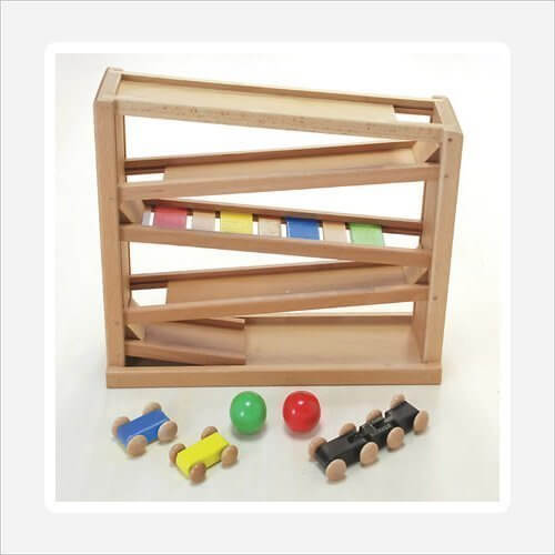 木製おもちゃのだいわ 吊橋ミニコースター,スロープトイ,