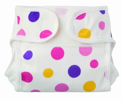 FURERUMO 布おむつカバー新生児用白地ドット柄 50-60 ピンク,布おむつ,カバー,おすすめ