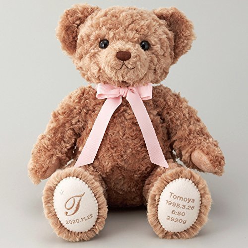 体重ベア　タイニーモカ（完成品）身長約40cm名入れ刺繍あり（ウェイトドール）,出産祝い,名前入り,