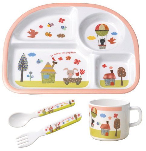 丸和貿易 ベビー食器 シェ・モワ キッチンウェア ギフトセット フラワーフィールド,出産祝い,食器,