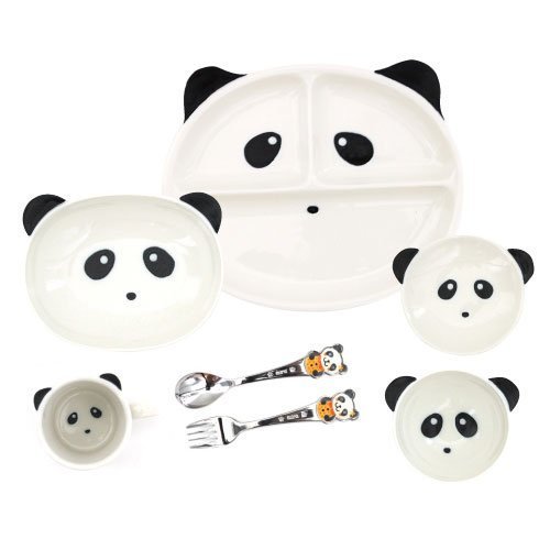 お食い初め食器セット7点 /パンダ【日本製】,出産祝い,食器,