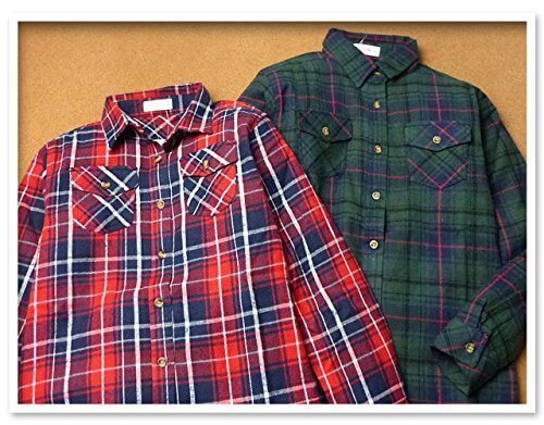 (グリーン/150cm)子供服 女の子 ネル シャツ チュニック 長袖 ビエラ チェック柄 起毛 胸ポケット付 女児 ジュニア,子供服,シャツ,