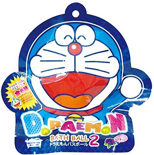 ノルコーポレーション 入浴剤 ドラえもん バスボール おまけ付き ブルーベリーの香り,バスボール,