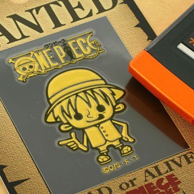 ワンピース 蒔絵シール(ルフィ/ゴールド)OPMKE-ruf-go,ワンピース,グッズ,