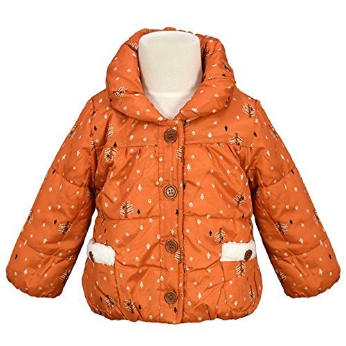 アスナロ（ジャンパー・コート） ジャンパー ベビー 女の子 中綿 ジャケット 裏フリース バルーン使い90 オレンジ,キッズ,ジャンパー,ブルゾン