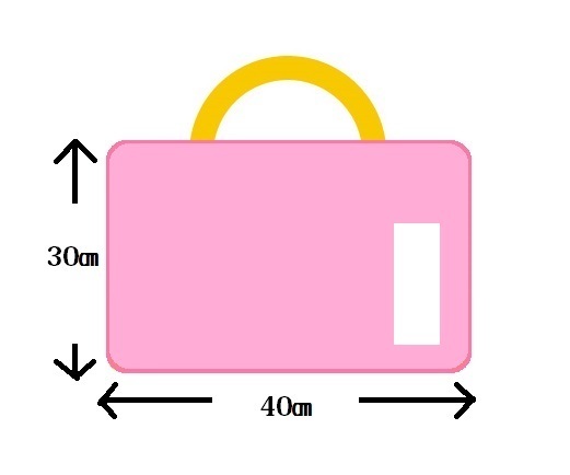 レッスンバッグの見本,レッスンバッグ,女の子,