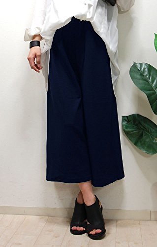 (コンチネンタル) continental チドリ風地クロップド丈ウエストゴムワイドパンツ/ネイビー,運動会,コーディネート,ママ