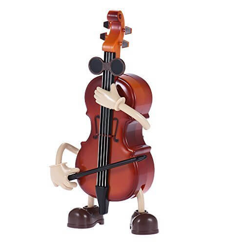 ammoon 機械 ミュージカルオルゴール 音楽ボックス アリスのため 子供 リズム 知育玩具 装飾 メロディー 贈り物 ギフト バイオリン形,バイオリン,おもちゃ,