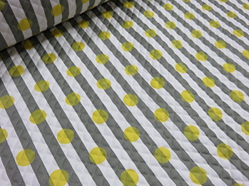 ストライプ&ドット グレー キルト |キルティング|生地|布地|綿|コットン|,幼稚園,バッグ,手作り