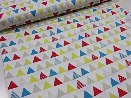 三角フラッグ　オフ　オックス生地 　|北欧風|生地|布地｜綿|コットン|,幼稚園,バッグ,手作り