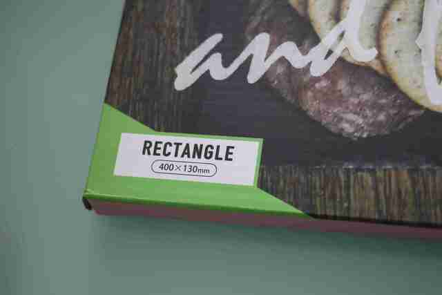 レクタングルは食洗機対応で、サイズは40cm×13cm×0.6cm,スレートディッシュプレート,