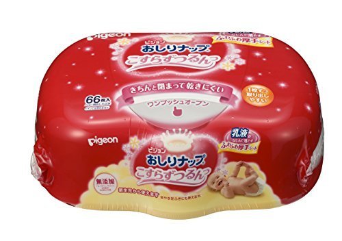 ピジョン おしりナップ こすらずつるんっ (乳液タイプ) ボックス 66枚入,おしりふき,おすすめ,