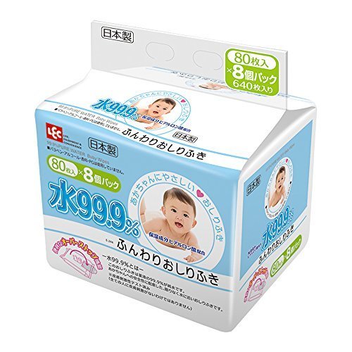 水99.9% ふんわりおしりふき 80枚入×8パック (640枚),おしりふき,おすすめ,