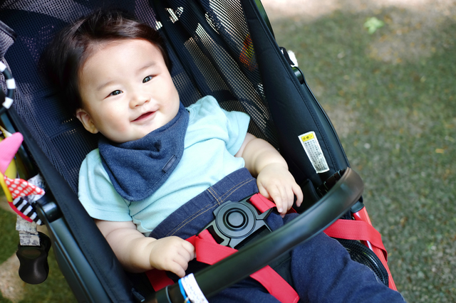 ベビーカーに乗る赤ちゃん,おもちゃ,ベビーカー,