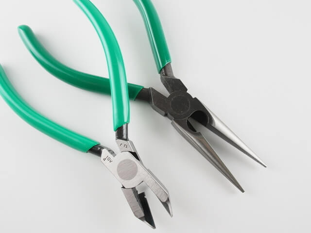 ニッパーとペンチ,ハンドメイド,ピアス,