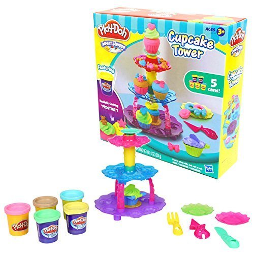 [プレイ・ドー]Play-Doh Cupcake Tower カップケーキ タワー 小麦 ねんど 粘土 おもちゃ セット,プレイ・ドー,