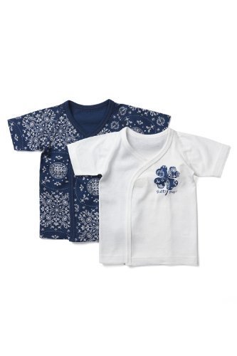 Day's インナー 2枚組短肌着 50 ord bandana 天竺綿100% 13D001-3,UVカット,子供服,