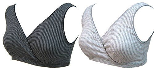 ローズマダム Rosemadame マタニティハーフトップ 2枚組 クロスオープン 綿100％ Dセット L 112-0638-01,マタニティウェア,いつから,おすすめ