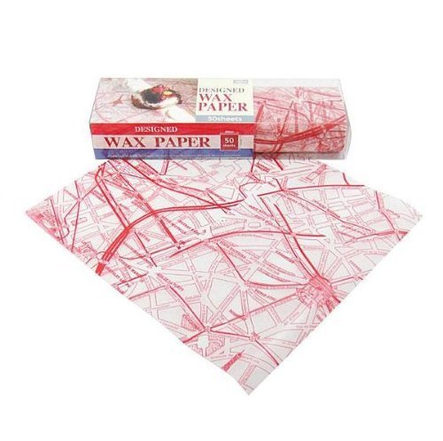 シーズン デザイン WAXペーパー オールドパリマップ PG-91,お弁当,ワックスペーパー,