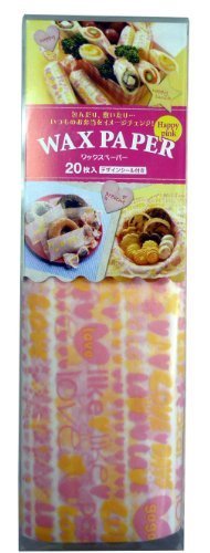 ワックスペーパー Happy pink 20枚,お弁当,ワックスペーパー,