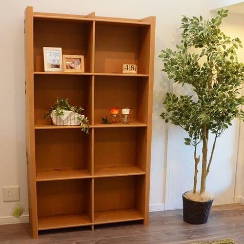 ダンボール 家具 段ボール 本棚4段W900 組み立て式　強化段ボールシリーズ,ダンボール家具,