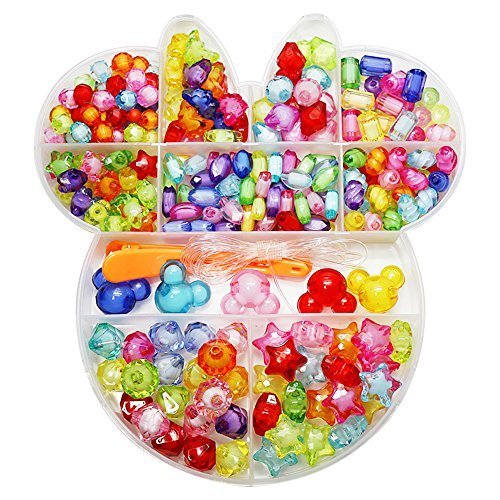 ラブリービーズ 【ミッキー】 ビーズ アクセサリー ミッキーマウスビーズ ミッキー収納ケース付 ヘアピン キット パーツ ハンドメイド DIY材料 手作り ブレスレット,おもちゃ,ビーズ,
