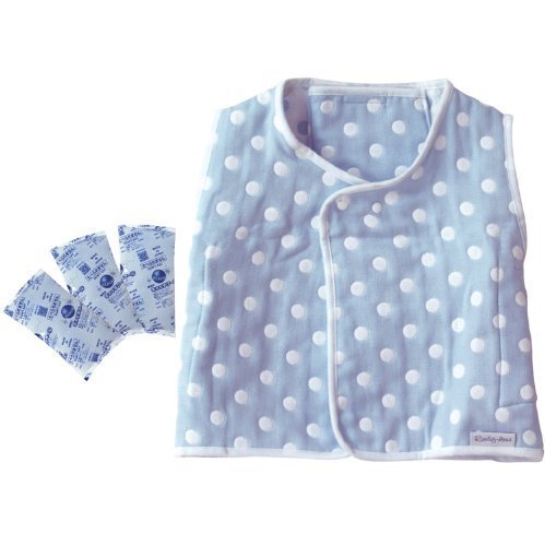 ランデブー 6重ガーゼベスト スリーパー 411216 【温冷両用ジェル付】 夏はひんやり 熱さまし 冬はあたたか 年中使える 寝返りしやすい 丈の短な スリーパー,出産祝い,名入れ,