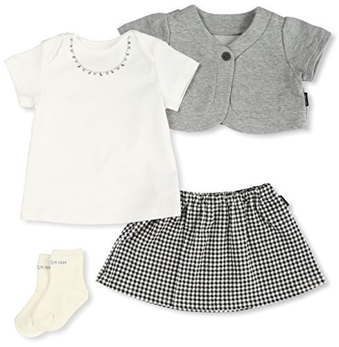 (コムサイズム)comme ca ism カットソー素材のお出掛けコーディネートセットギフト 23-81WH50 05 ブラック 80cm,出産祝い,ギフト,