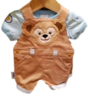 香港 ディズニー ダッフィー オーバーオール ロンパース セット 18-24m HKD Hong Kong Disney [並行輸入品],ベビー,オーバーオール,
