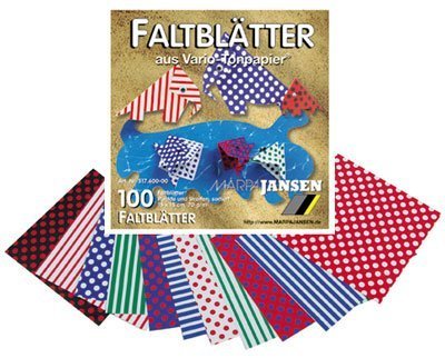 【MARPAJANSEN/マーパヤンセン】水玉とストライプ折り紙M 15×15cm,折り紙,工作,