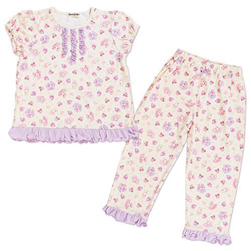 ぼんぼんリボン 半袖パジャマ (ベリー) 110cm,子供服,パジャマ,