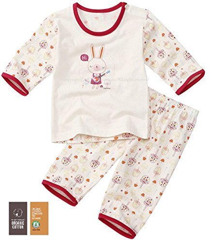 【あるこんたるこん】 オーガニックコットン ベビー キッズ ジュニア ルームウェア サリー 女の子 パジャマ 7分袖 ハーフパンツ (90),子供服,パジャマ,
