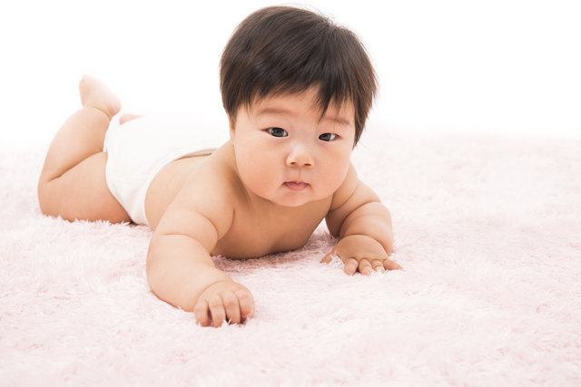 おむつの赤ちゃん,お名前,スタンプ,