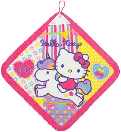 ループ付きタオル ハローキティ パッチワーク 34×34cm WF448100 サンリオ,ループ,タオル,