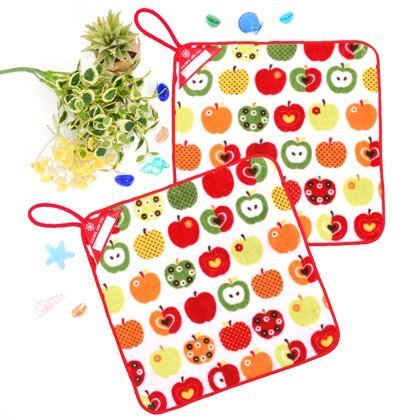 ふんわり優しいMyループタオル・今治産　おしゃれリンゴのひみつ（2枚セット）　日本製　N8501720,ループ,タオル,