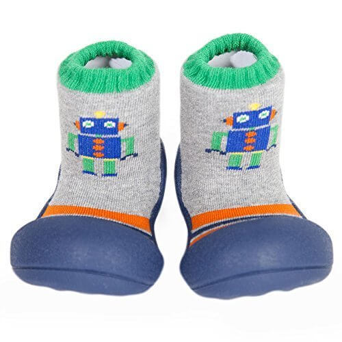 Attipas [ アティパス ] ベビーシューズ [ ロボット ]　L(12.5cm)：2.ネイビー,赤ちゃん,ルームシューズ,