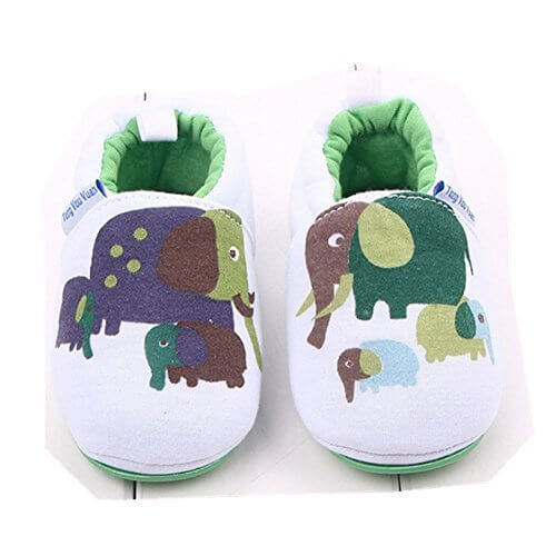 Candykids 子供　ベビーシューズ ベビー靴　ファーストシューズ ストライプ 　滑り止め　ベビー　赤ちゃん　シューズ ニーカー 可愛いキッズ靴　子供用歩行靴　出産お祝い　ベビープレゼント　お誕生日プレゼント (13cm, 象さん),赤ちゃん,ルームシューズ,
