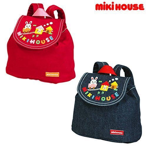 MIKIHOUSE(ミキハウス)うさこデニム ベビーリュック ---,赤,ミキハウス,出産祝い,