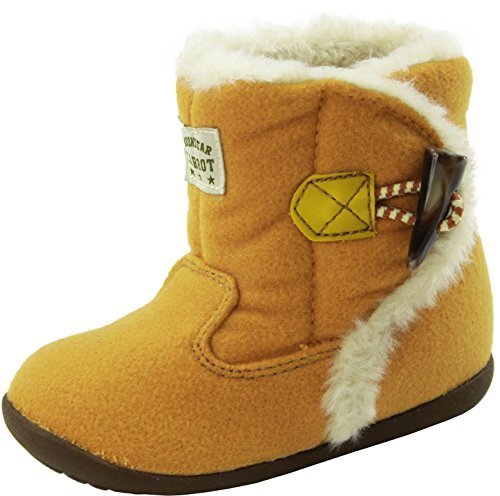 (キャロット) Carrot CR B70 子供 キッズ ベビー ミドル ブーツ (13.0cm, イエロー),ベビー,ブーツ,