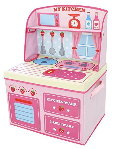 ままごと収納ボックス キッチン イチゴ 14814,おもちゃ,片付け,