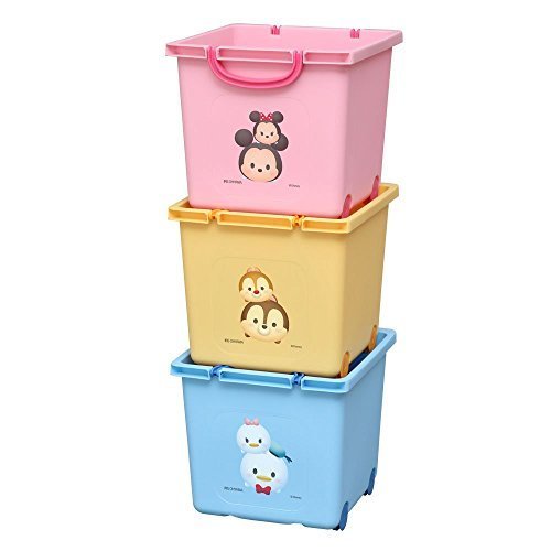 アイリスオーヤマ バスケット ディズニーツムツム 3色セット PGB-32×3,おもちゃ,片付け,