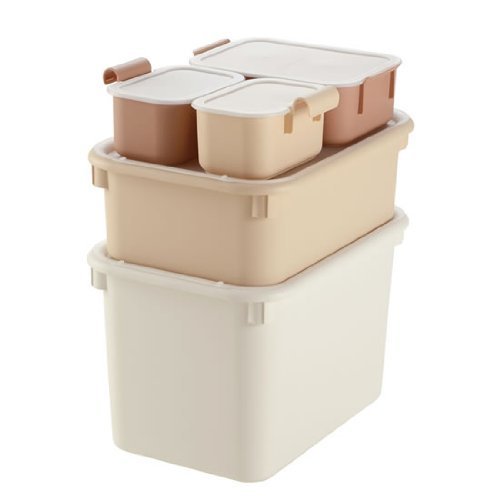 リッチェル Richell シマットコ ケースセット カフェブラウン,おもちゃ,片付け,