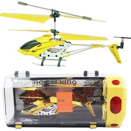 初心者に最適ジャイロ搭載3.5ch、墜落しても壊れにくい素材でどんどん飛ばそう！便利なコントローラ充電、ラジコン ヘリコプター 室内ラジコンヘリ（イエロー）,ラジコン,おすすめ,
