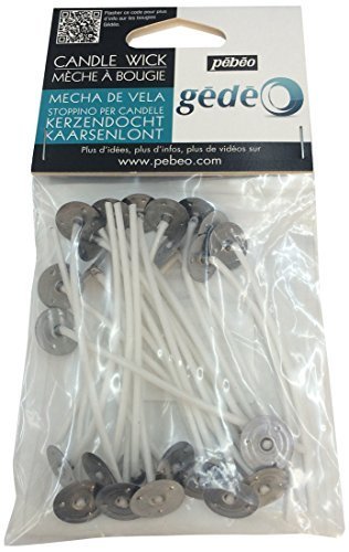 ぺべオ キャンドル用芯 キャンドル用座金付き芯8cmx25本,手作り,キャンドル,