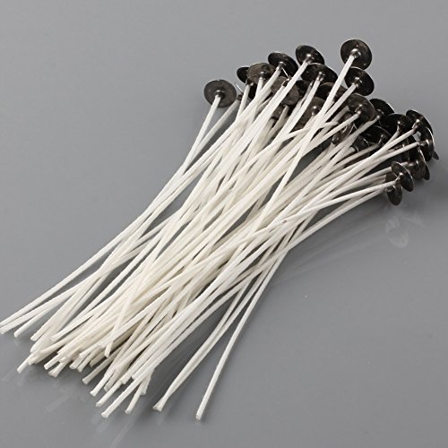 DIYキャンドル用芯 手作りキャンドル用芯 キャンドル用座金付き糸芯 15cm×50本,手作り,キャンドル,