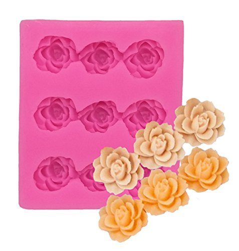 ( Petit Cadeau ) シリコンモールド レジン シリコン 型 バラ 9B,手作り,キャンドル,