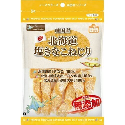 ノースカラーズ 北海道塩きなこねじり 110g,安心,お菓子,