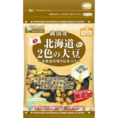 ノースカラーズ 純国産北海道２色の煎り大豆 70g,安心,お菓子,